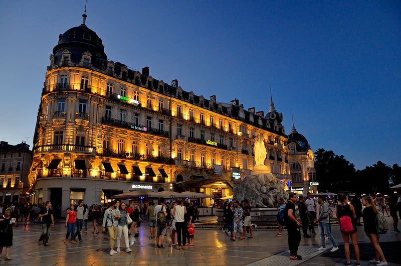 montpellier by night